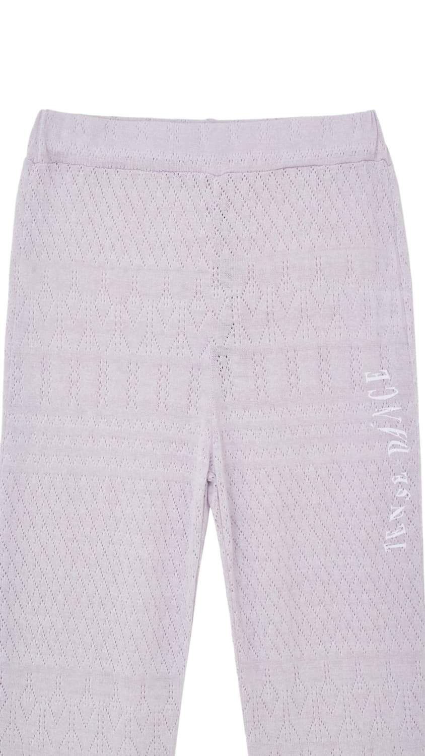 Eyelet Boot-cut Pants (White Pink) 상품이미지4