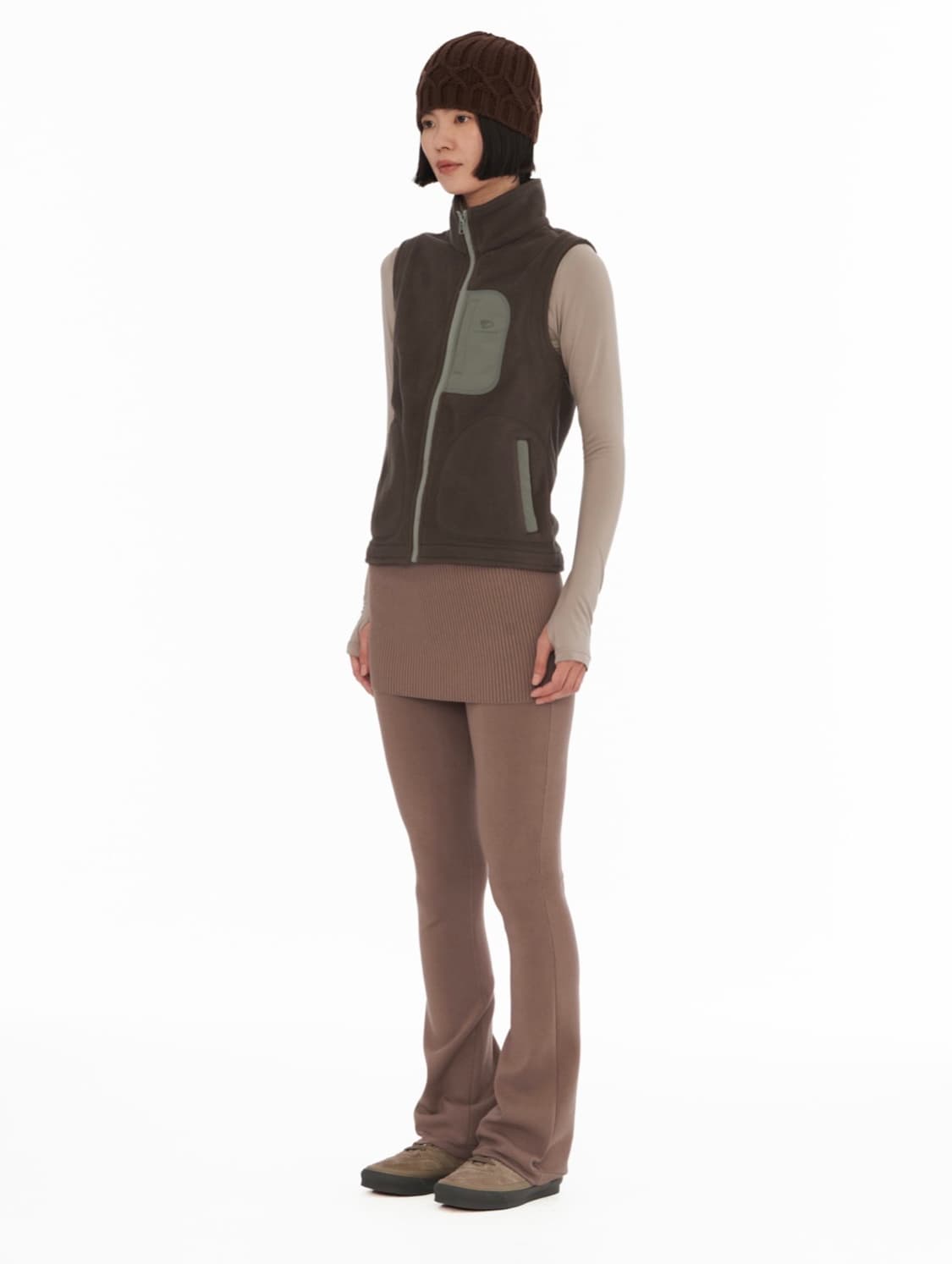 웰빙익스프레스 Fleece Vest Brown L 상품이미지3