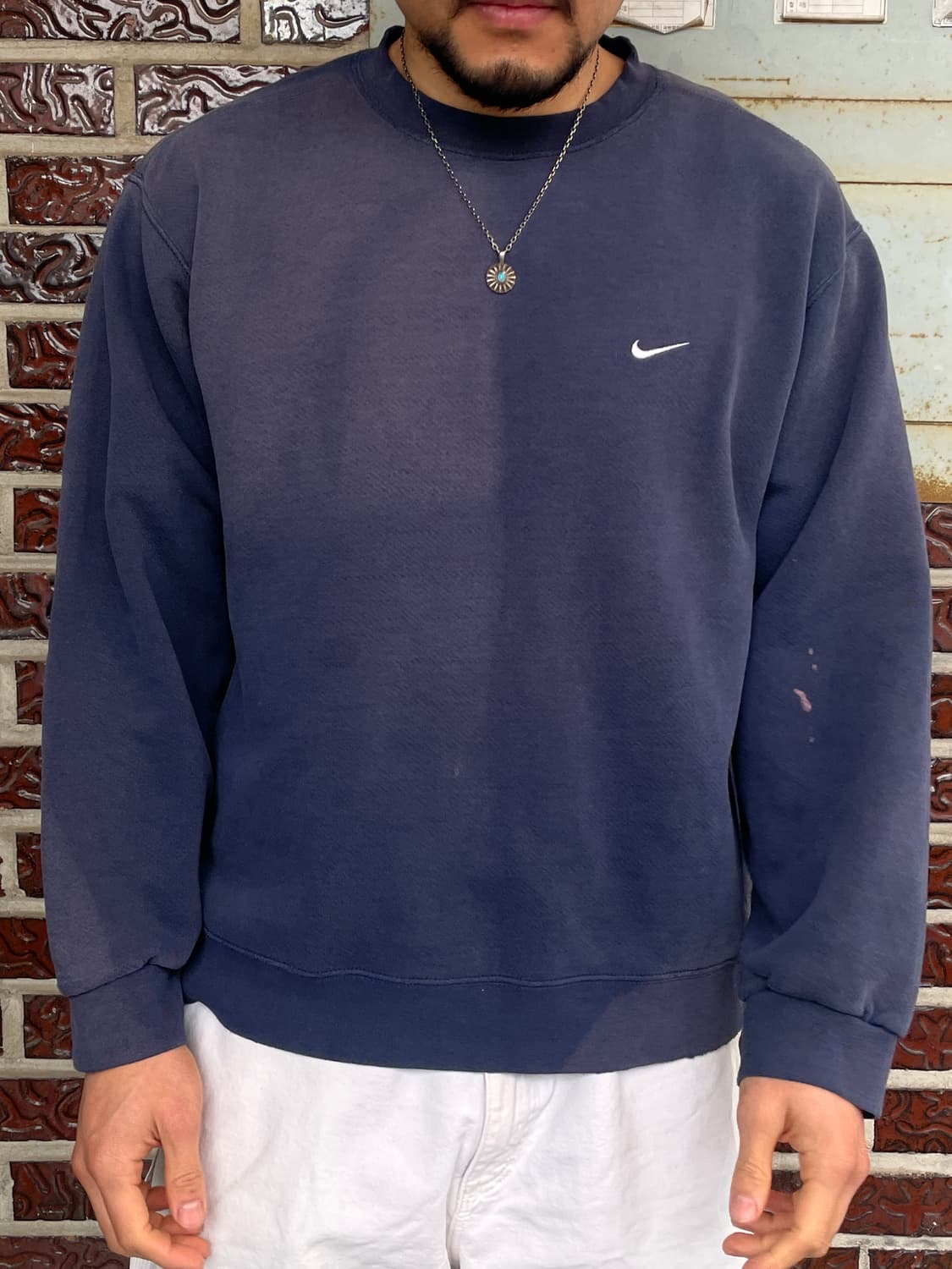 90s Nike Small Swoosh Faded Navy 상품이미지3