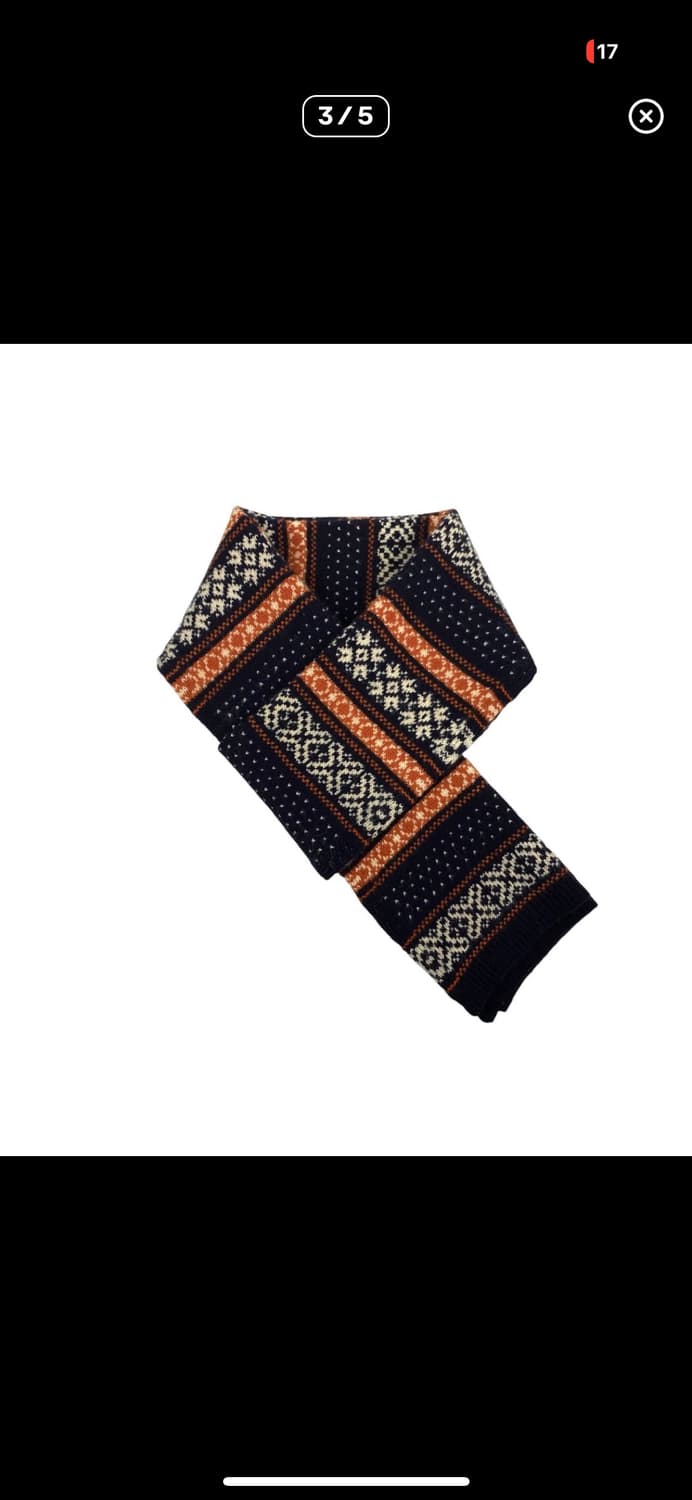 fair isle knit muffler 상품이미지3