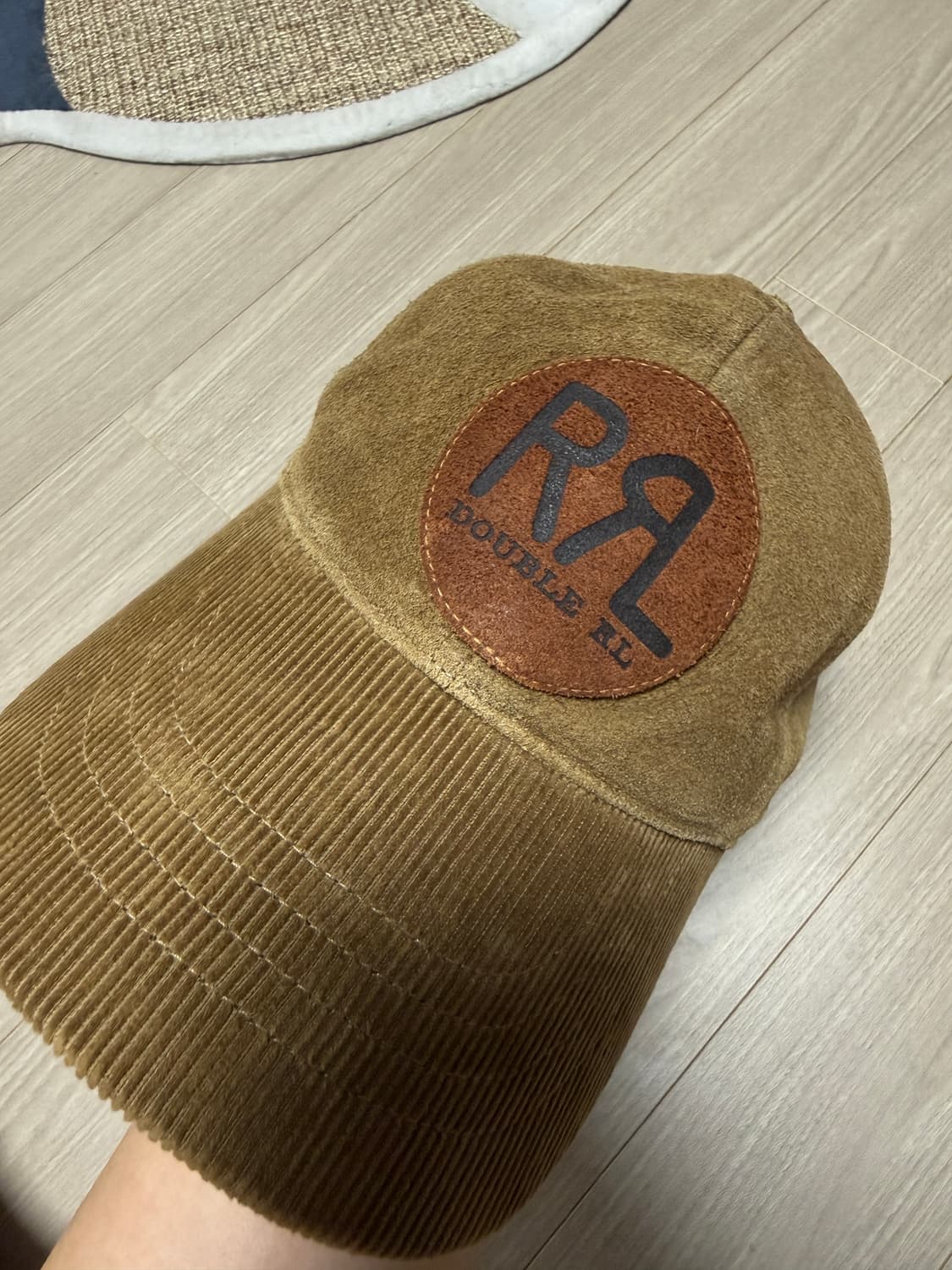 rrl 더블알엘 랜치로고 스웨이드 볼캡 상품이미지1