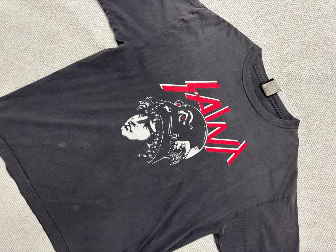 세인트 미카엘 애프터 라이프 티셔츠 블랙 - 23SS 상품이미지2