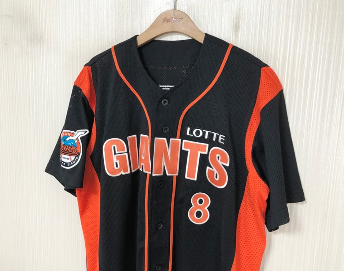 KBO 카멜레온어센틱 롯데자이언츠 블랙원정유니폼/져지 105 #8 전준우 상품이미지6