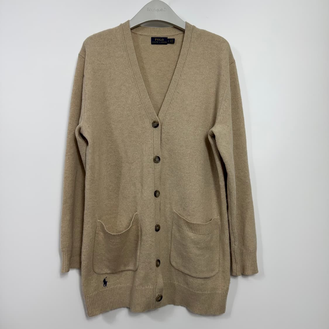 폴로 랄프로렌 울 캐시미어 베이지 여자 가디건(마른66까지) 상품이미지1