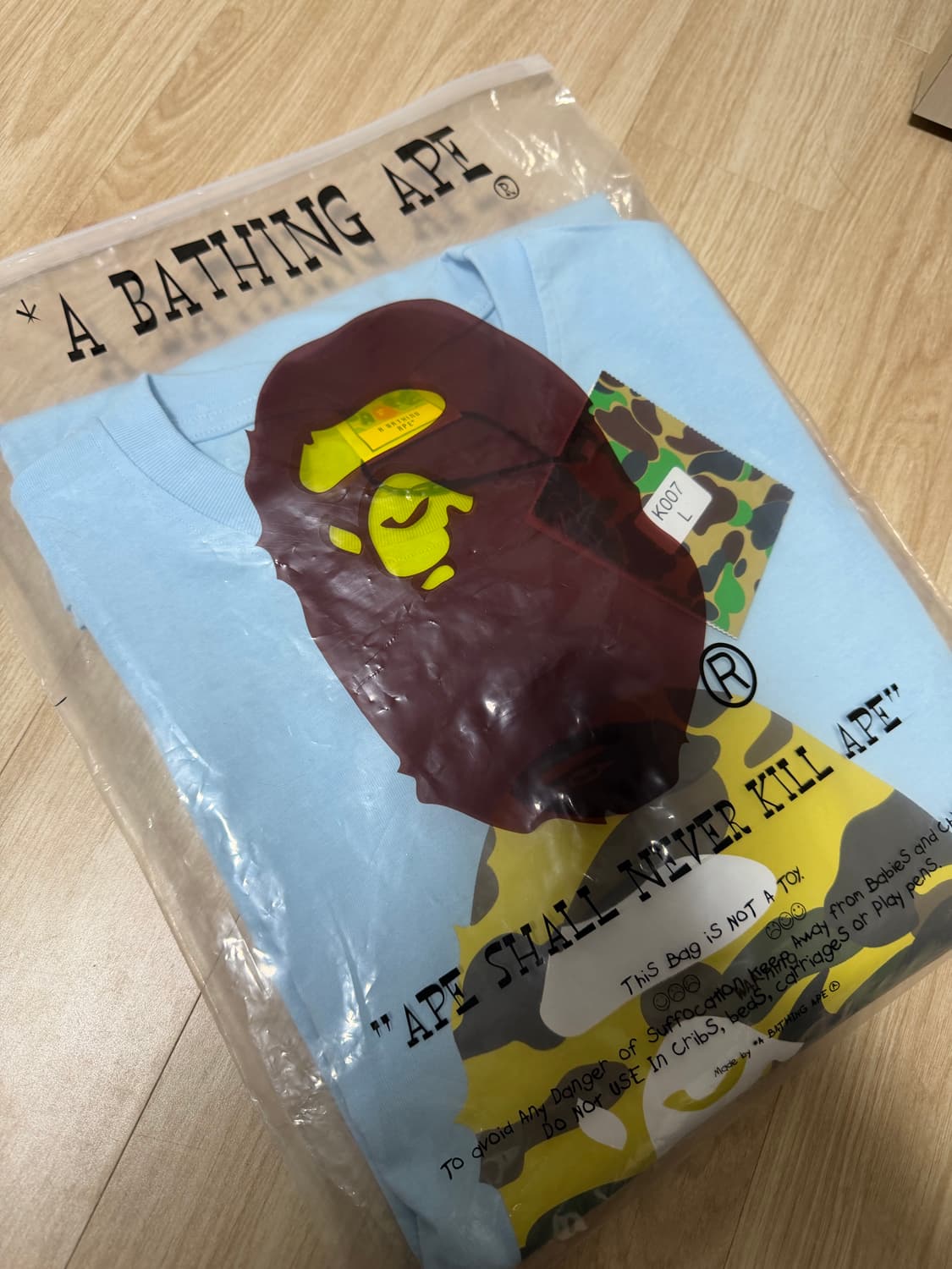 베이프 반팔 미착용 상품이미지3