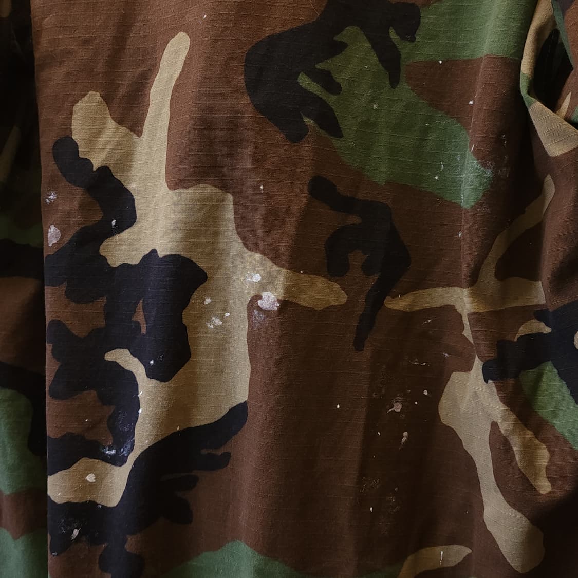 90s 미군 우드랜드 카모셔츠 BDU 미디움 레귤러 커스텀 상품이미지10