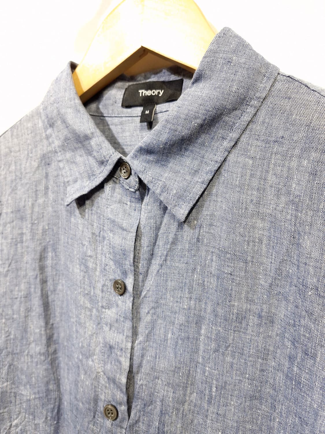 Theory 띠어리 린넨 셔츠(M) 상품이미지3