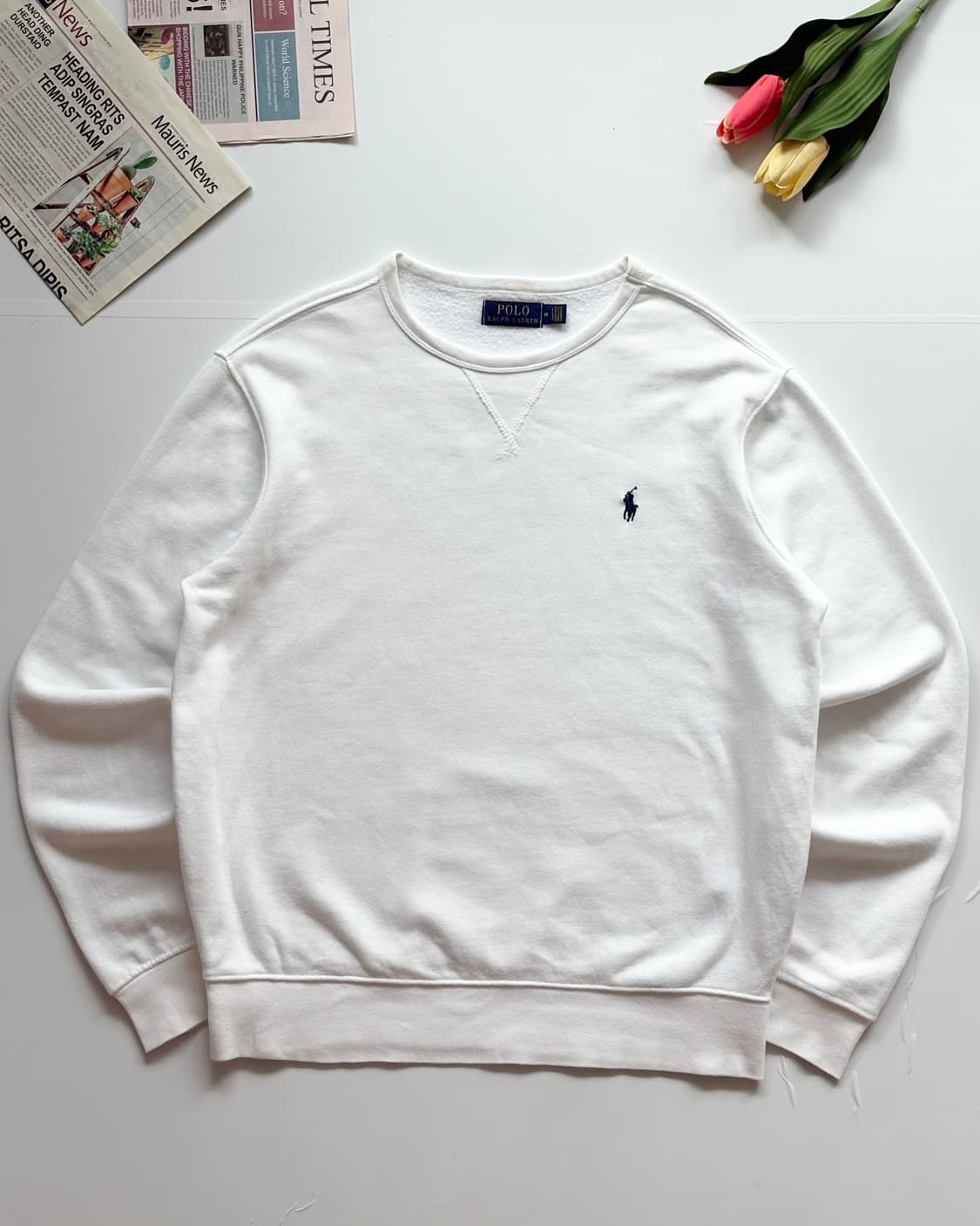 Polo 폴로랄프로렌 화이트 맨투맨  상품이미지2