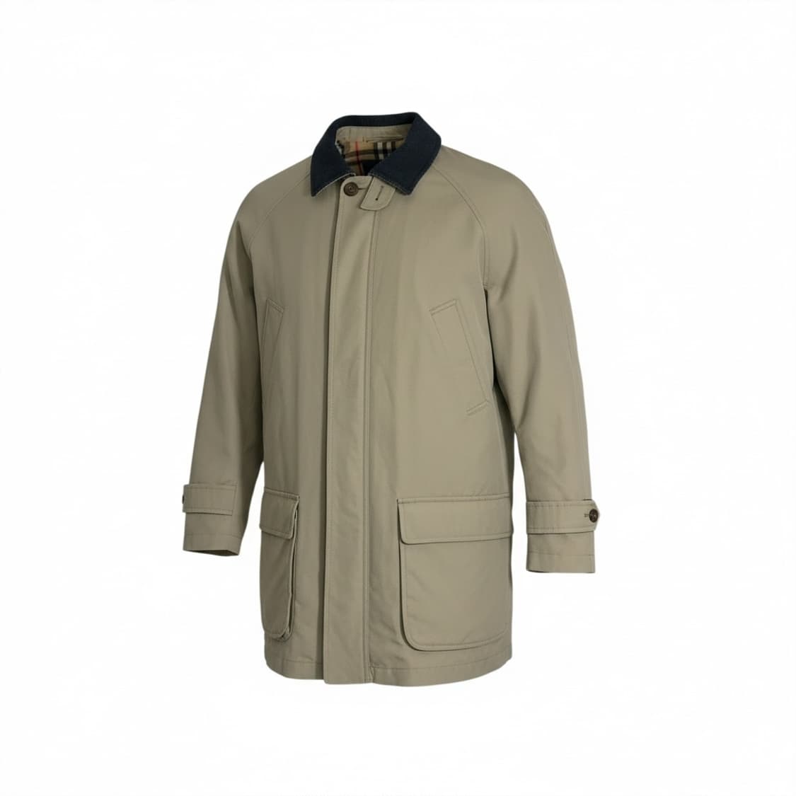 버버리 코듀로이 카라 숏코트 m 상품이미지1