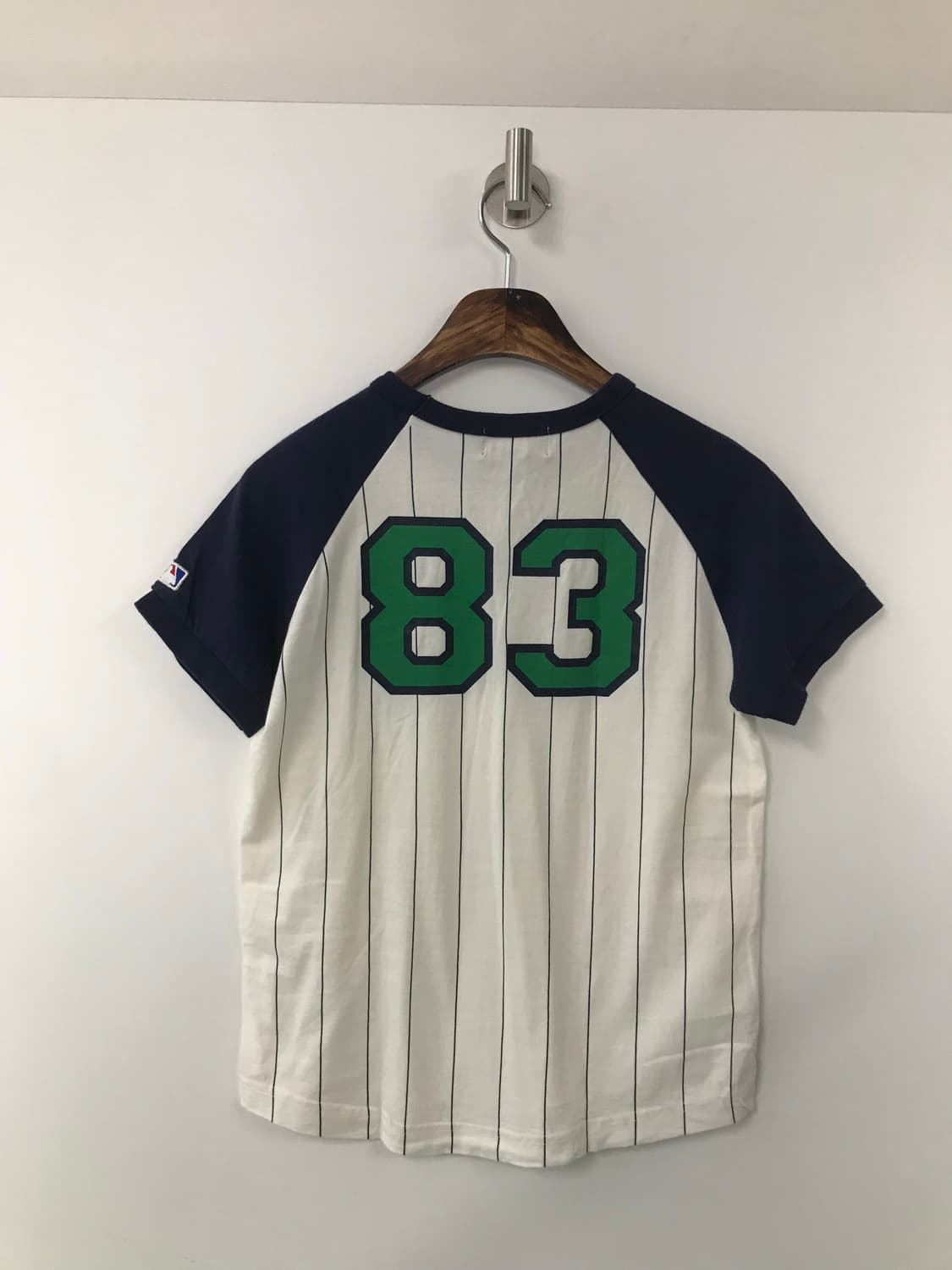 MLB 나그랑배색 스트라이프 반팔 티셔츠 상품이미지4