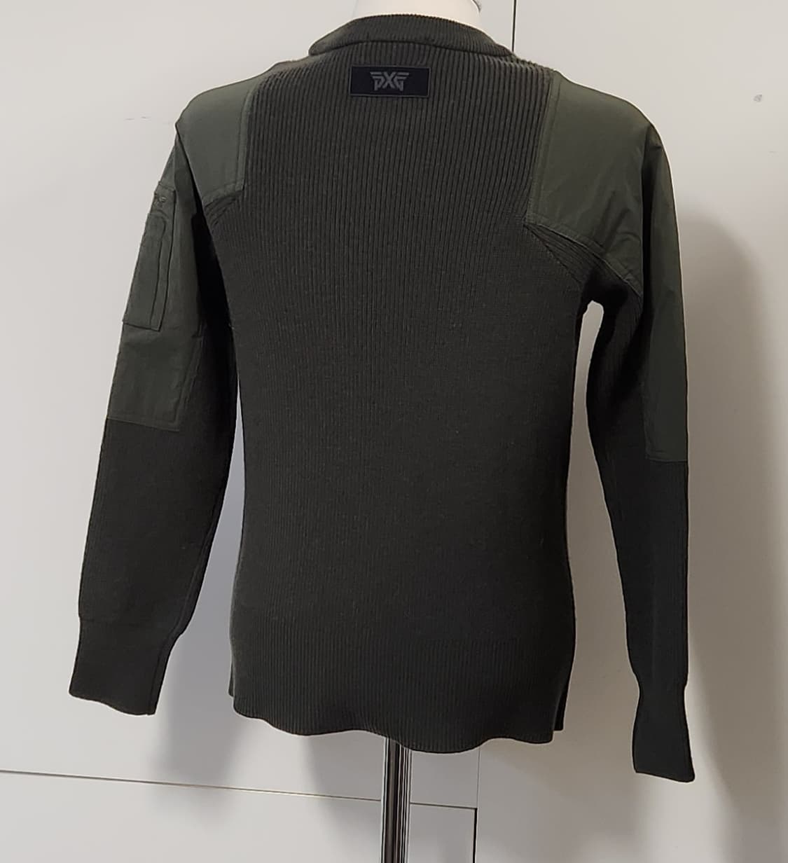 PXG 골지 니트 풀오버 카키 XS 상품이미지2