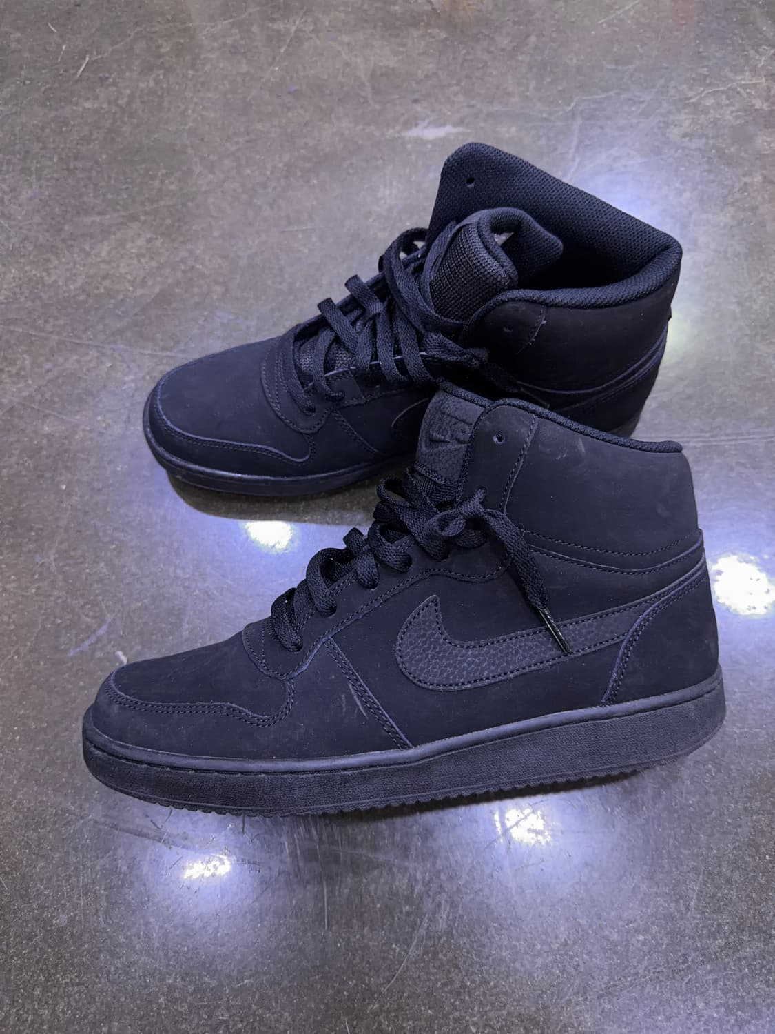 나이키 에버논 미드 트리플블랙 슈즈 누벅 275 상품이미지5