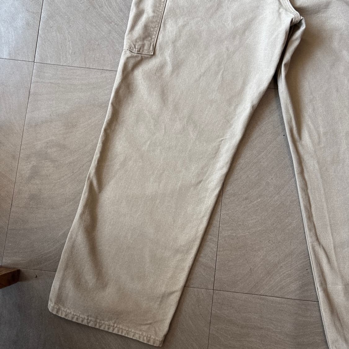 칼하트 오리지널 다크 베이지 싱글니 카펜터 팬츠 상품이미지3