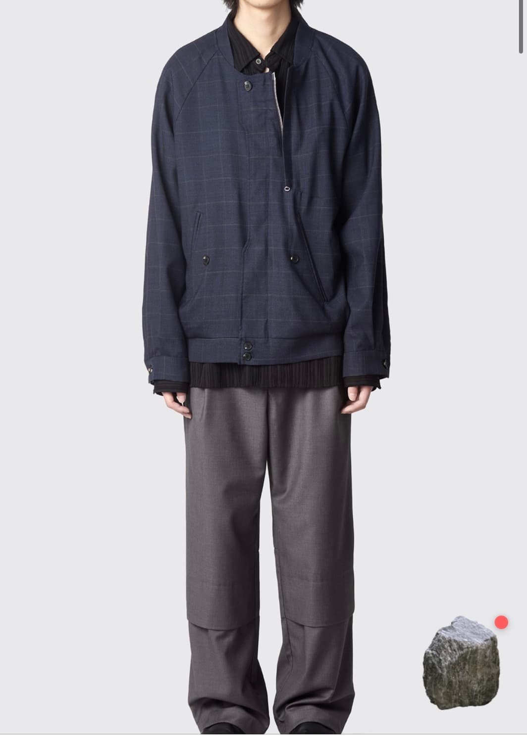 Hatchingroom non collar jacket wool 상품이미지1