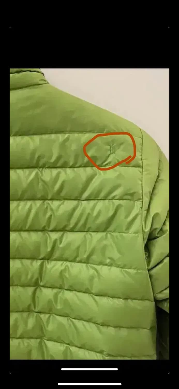 파타고니아 다운스웨터 S 라임컬러 경량패딩 상품이미지5