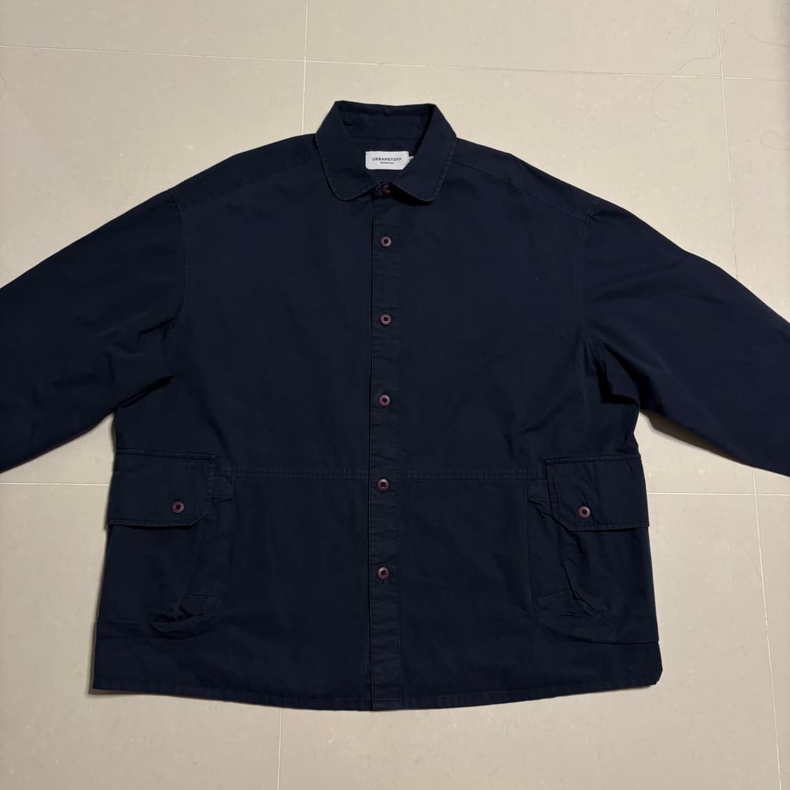 정품 어반스터프 네이비 셔켓 사이드 포켓 오버핏 셔츠 자켓 상품이미지6