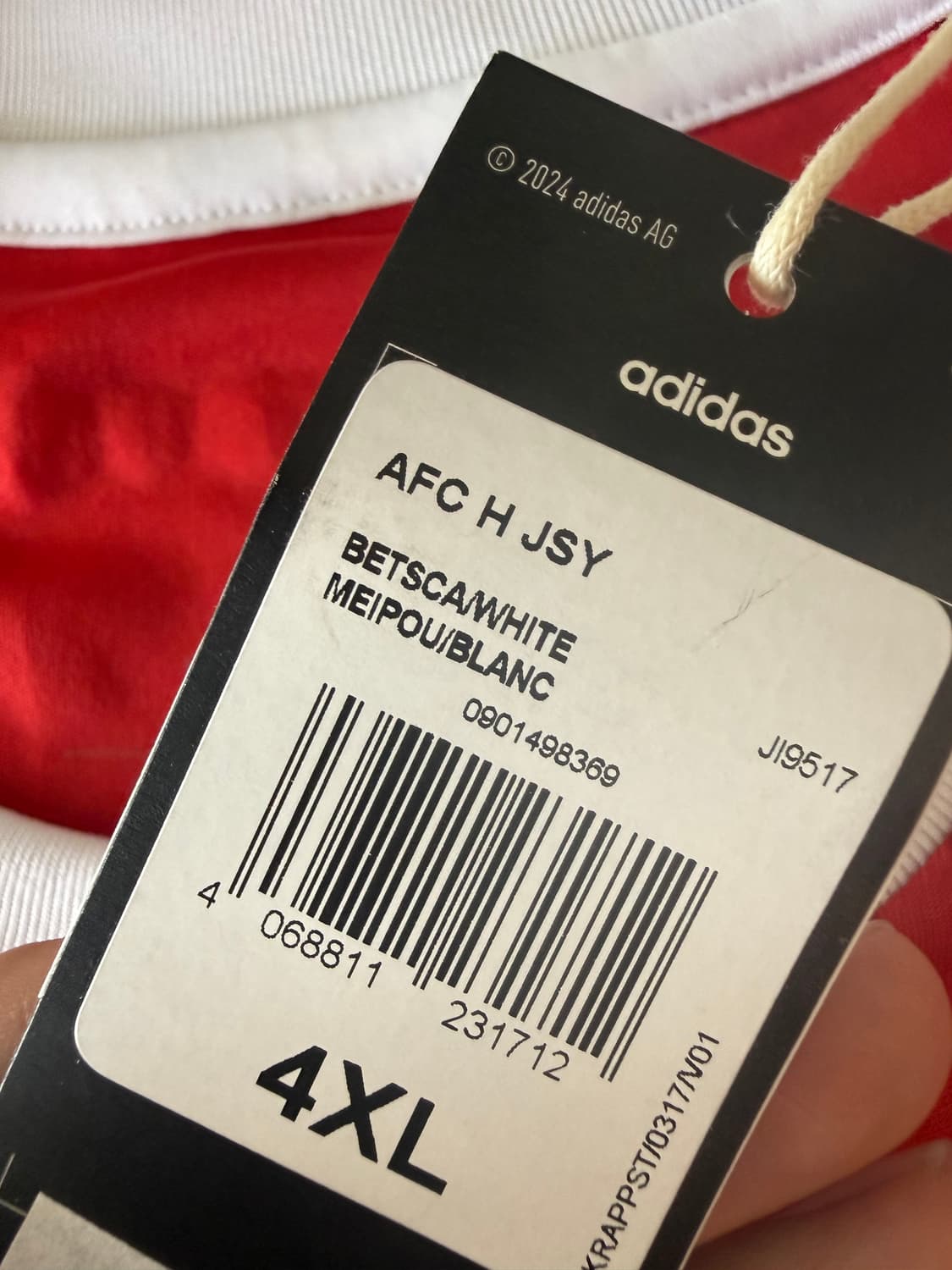 [4XL/120]25-26 아스날 홈 요케레스 챔결킷 JI9517 상품이미지5