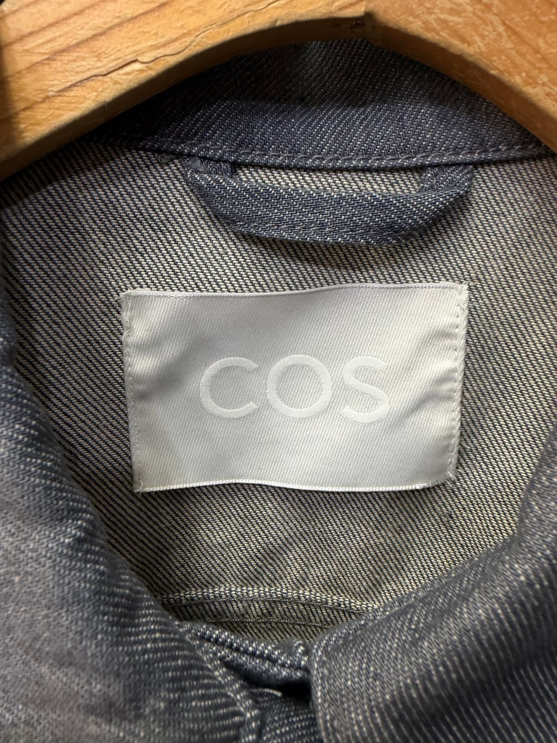 정품) COS 코스 여성 루즈핏 블루 그레이 데님 자켓 XS 상품이미지5