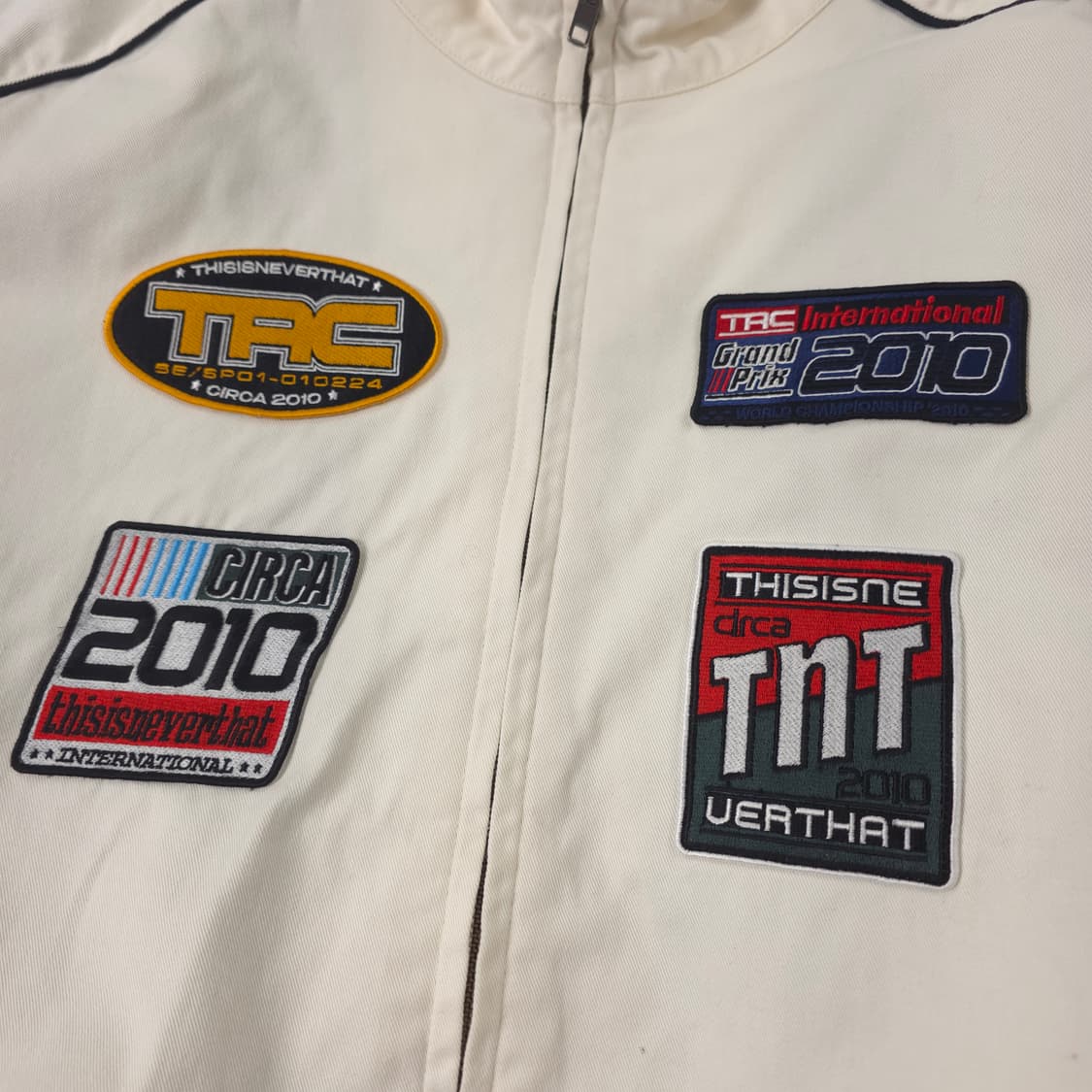 디스이즈네버댓 TRC 레이싱 자켓 아이보리 (L) 상품이미지3