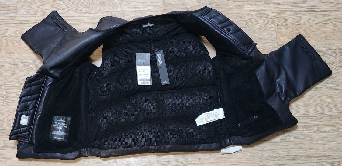 [정품] 스톤아일랜드 레더유딜리티베스트 가죽 패딩 조끼 L (남여공용)  상품이미지8