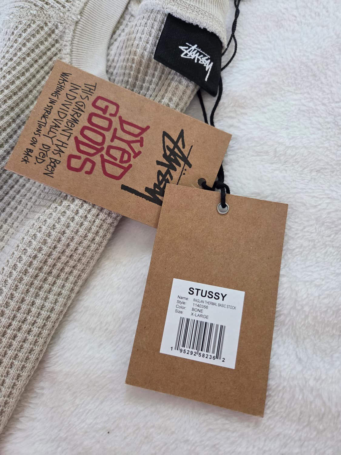 스투시 래글런 써멀 롱슬리브 크루 본 상품이미지3