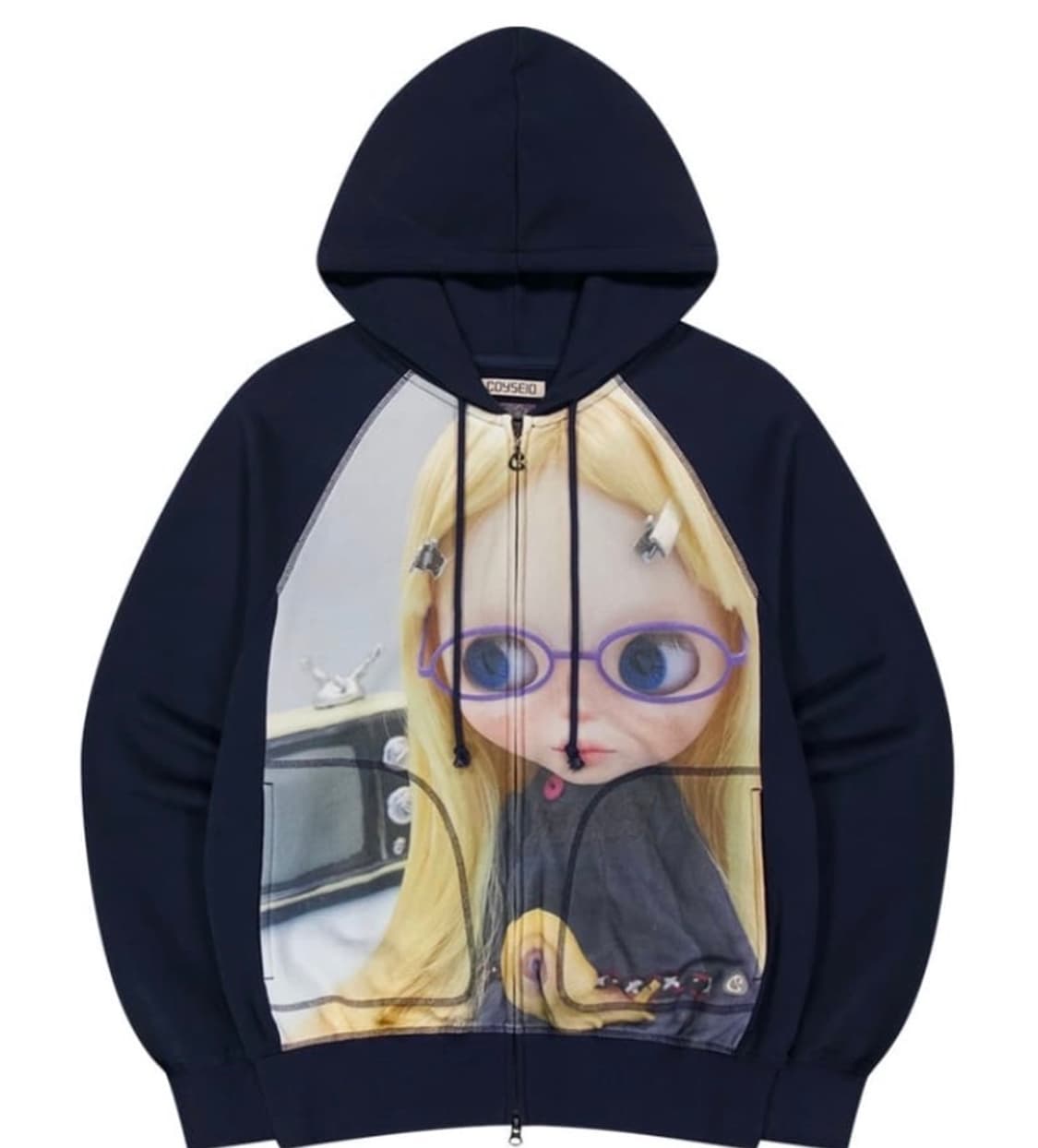 코이세이오 브라이스 후드집업 네이비 상품이미지1