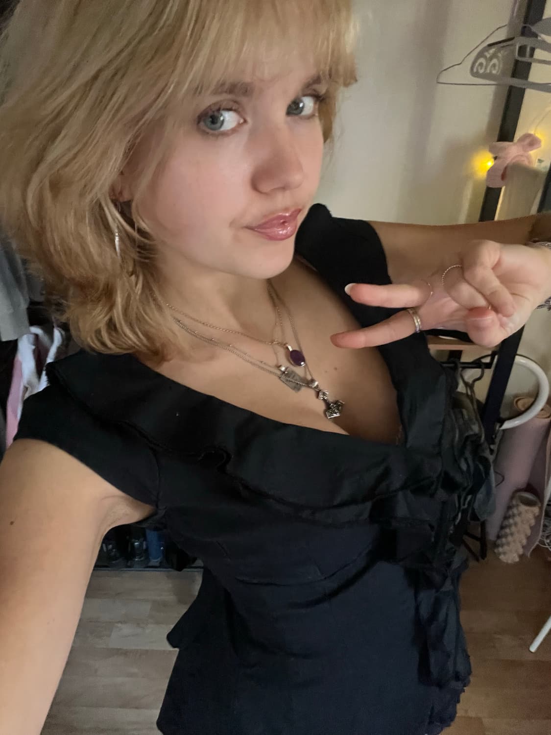 M 이탈리아 빈티지 갸루 블라우스 상품이미지1