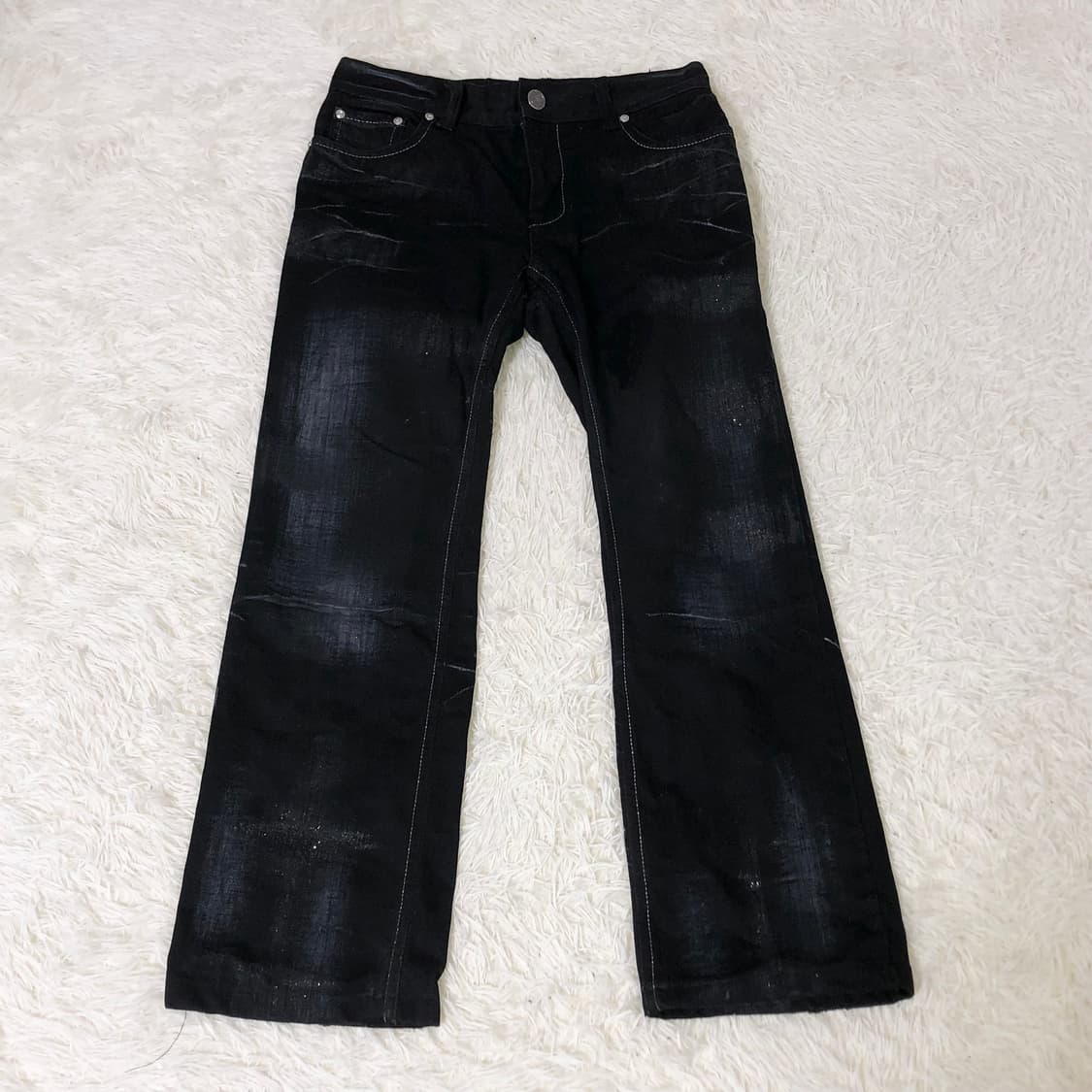 빈티지 글리터 워싱 데님 팬츠 상품이미지1