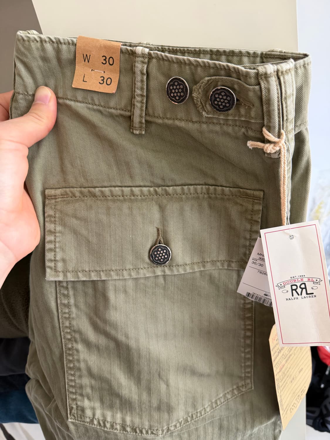 더블알엘 RRL 헤링본 필드팬츠 30/30 새상품 상품이미지1