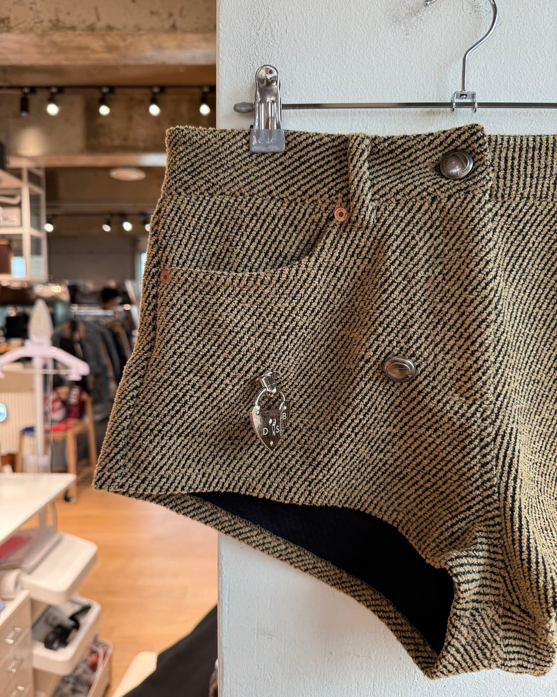 앤더슨벨 브라운 다이애나 트윌 마이크로 하프 팬츠 상품이미지3