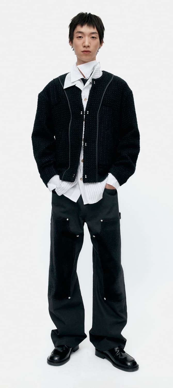 앤더슨벨 포니 헤어 레더 카펜터 진 상품이미지1