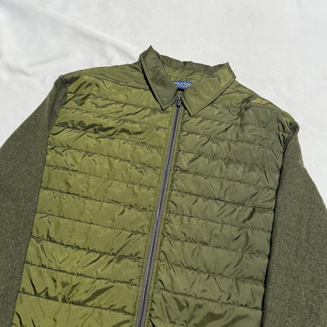 XXL 폴로랄프로렌 골프 올리브 그린 니트 경량 패딩 상품이미지1