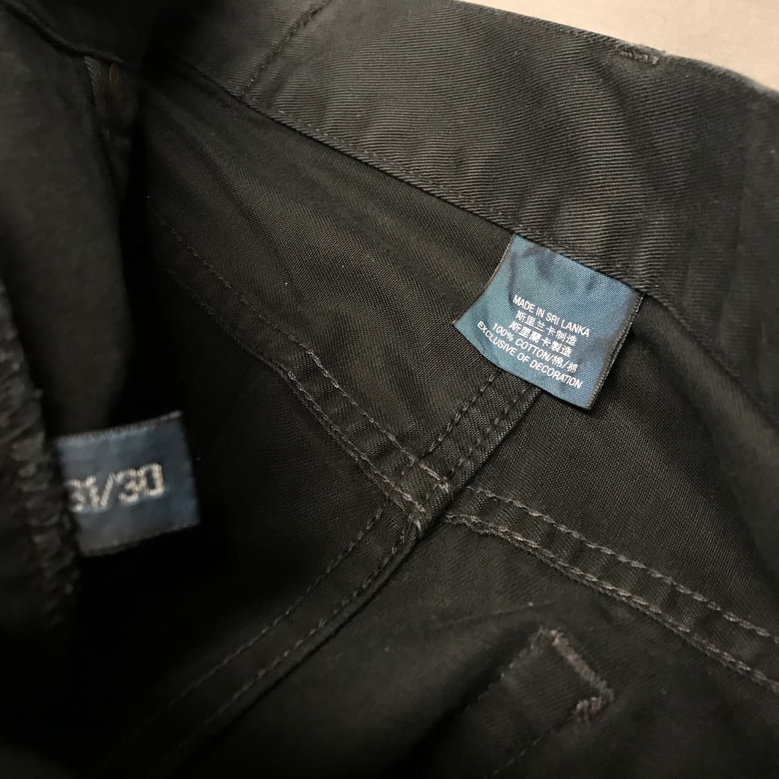 폴로 랄프로렌 코튼 팬츠 블랙 31/30 상품이미지8