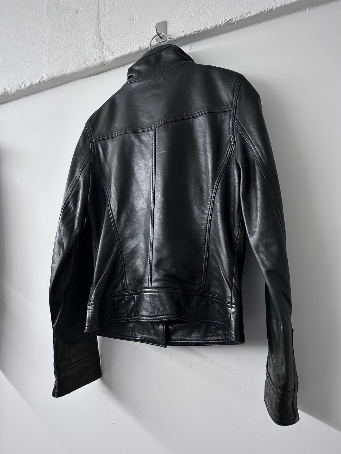 램스킨 사선 더블 지퍼/클로징 자켓 상품이미지6