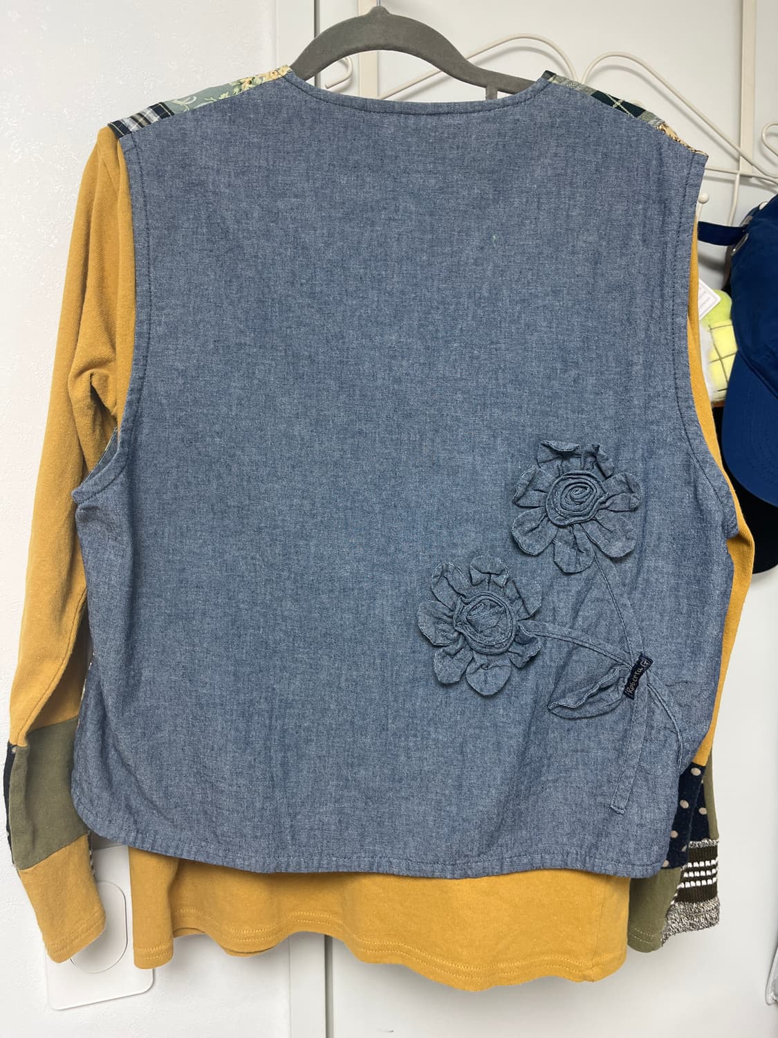 히피 하구미 패치워크 조끼 상품이미지2