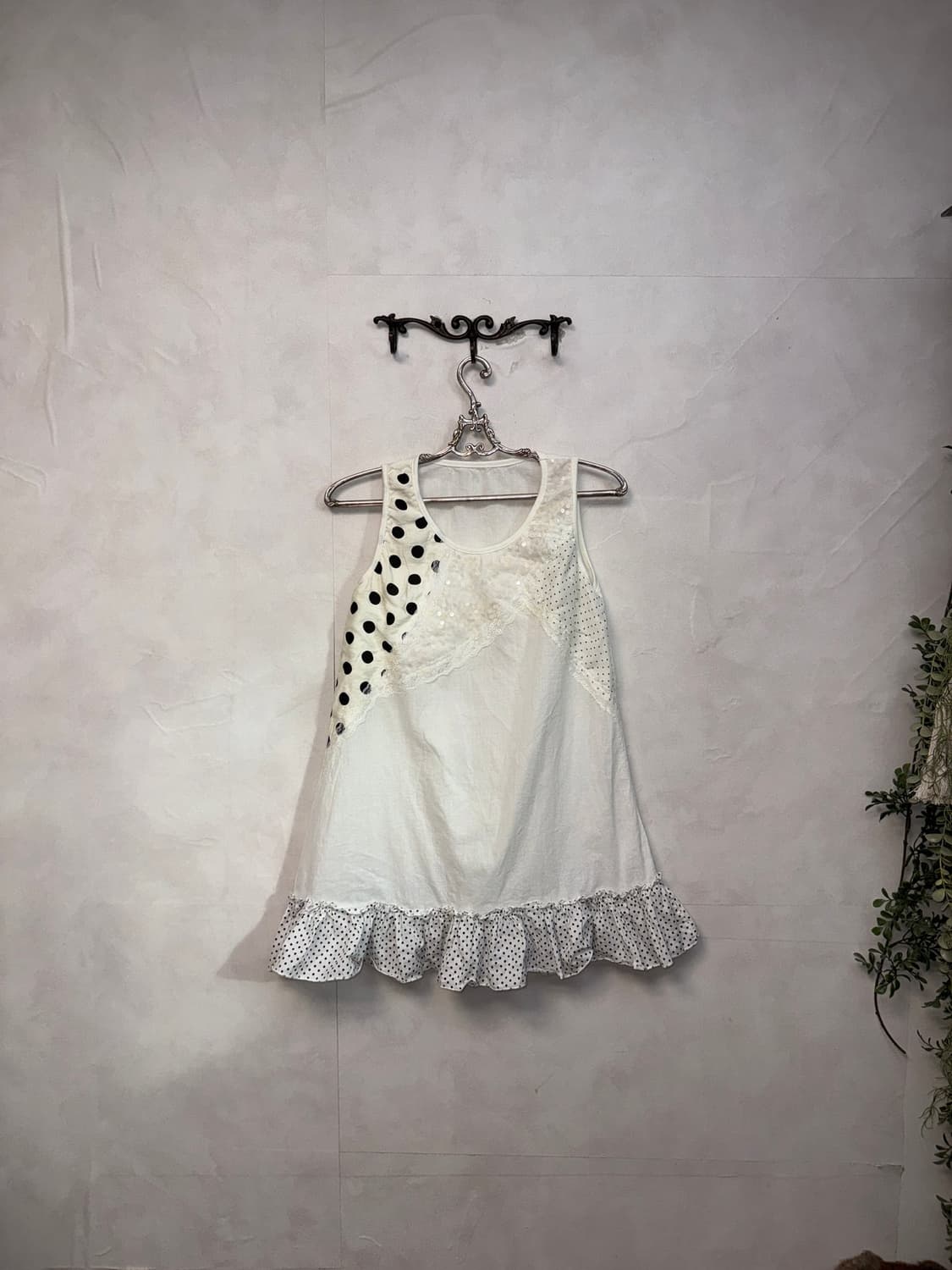 Ivory dot spangled mini ops 상품이미지4