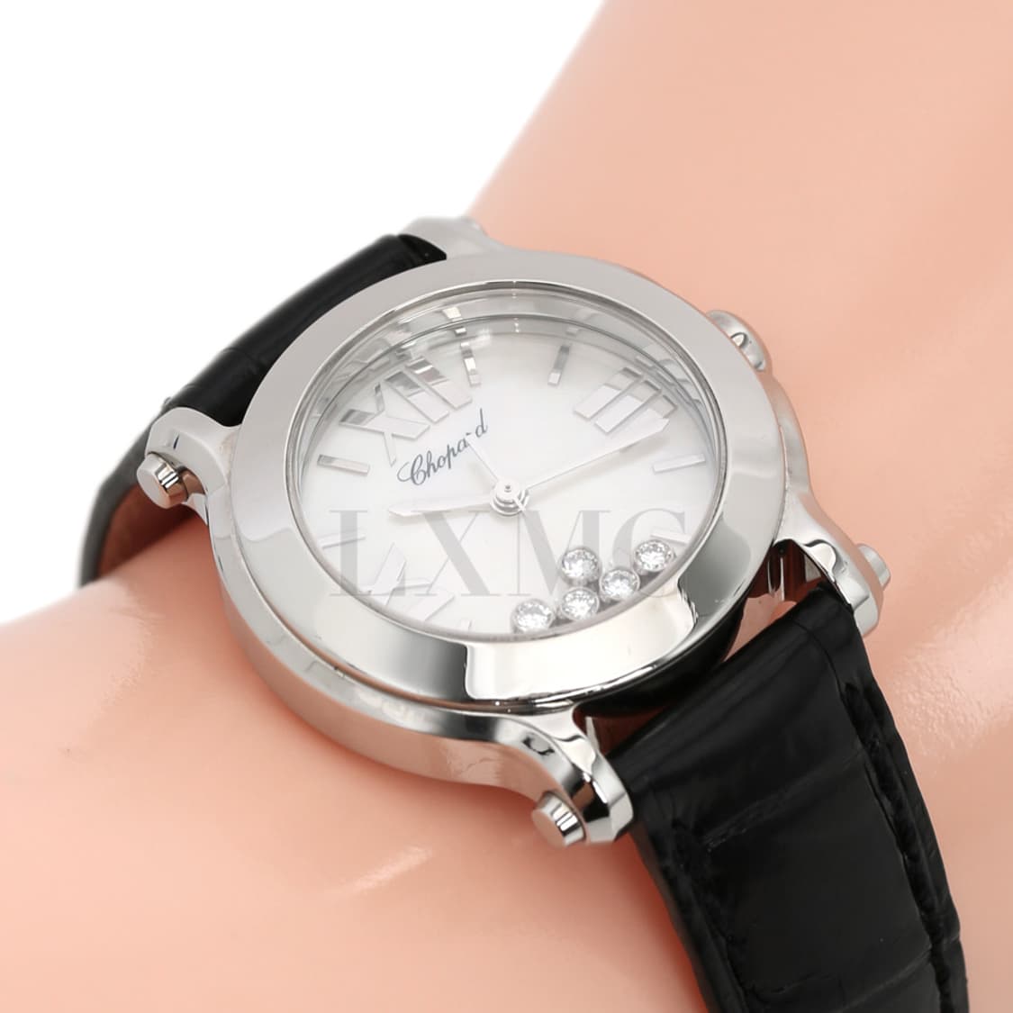 쇼파드 해피스포츠 30MM 스틸 워치 무빙 다이아 시계 보증서 상품이미지5