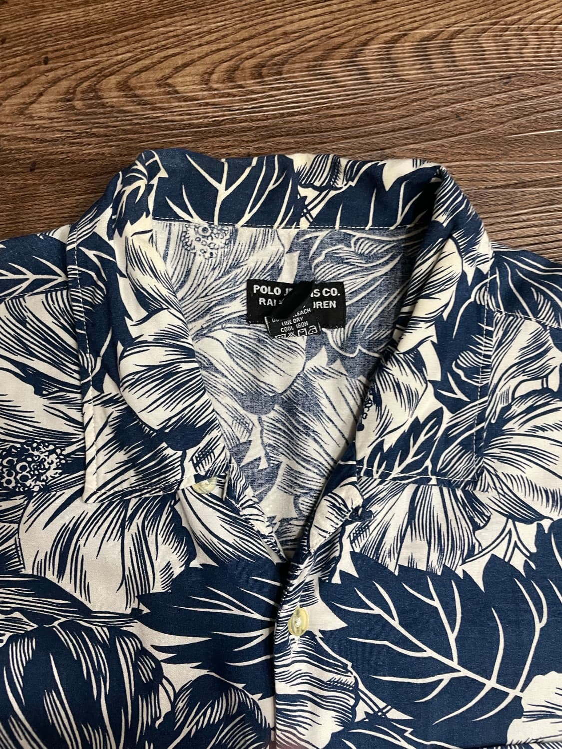 폴로 레이온 플로럴 하와이안 캠프 셔츠 상품이미지4