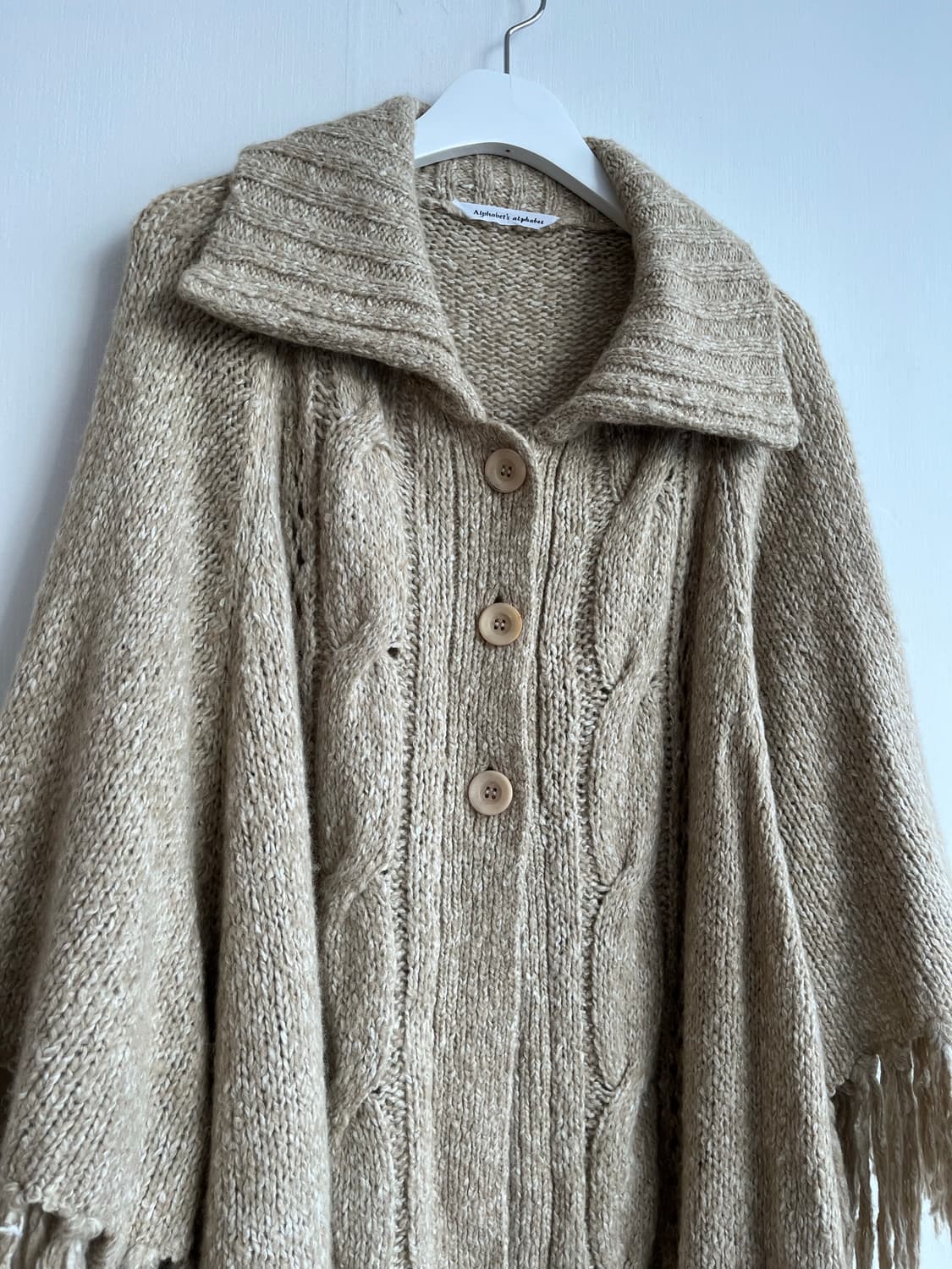 브라운화이트 수술 숄 상품이미지2