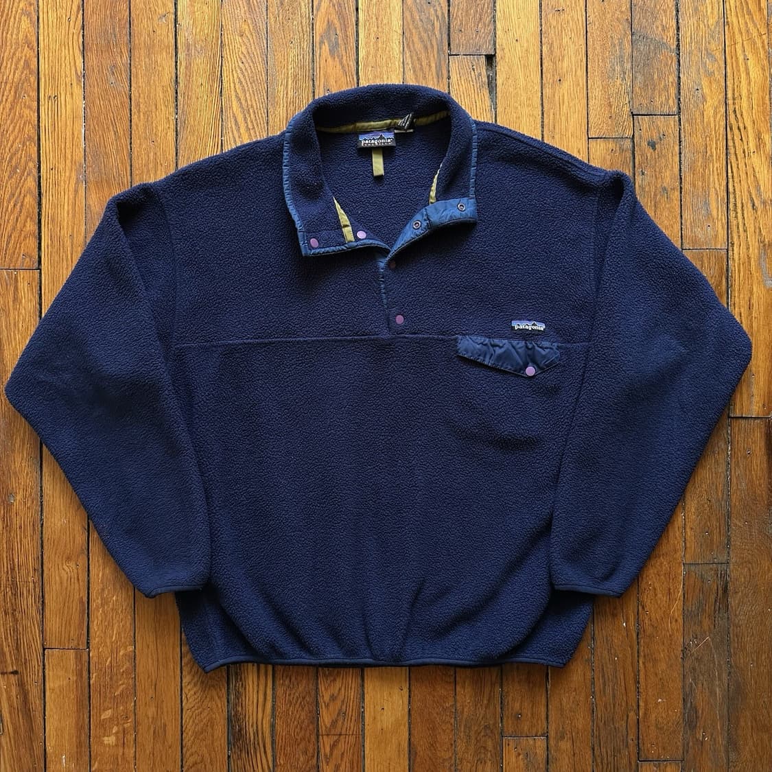 90s 파타고니아 신칠라 스냅-T 네이비 자메이카 상품이미지1