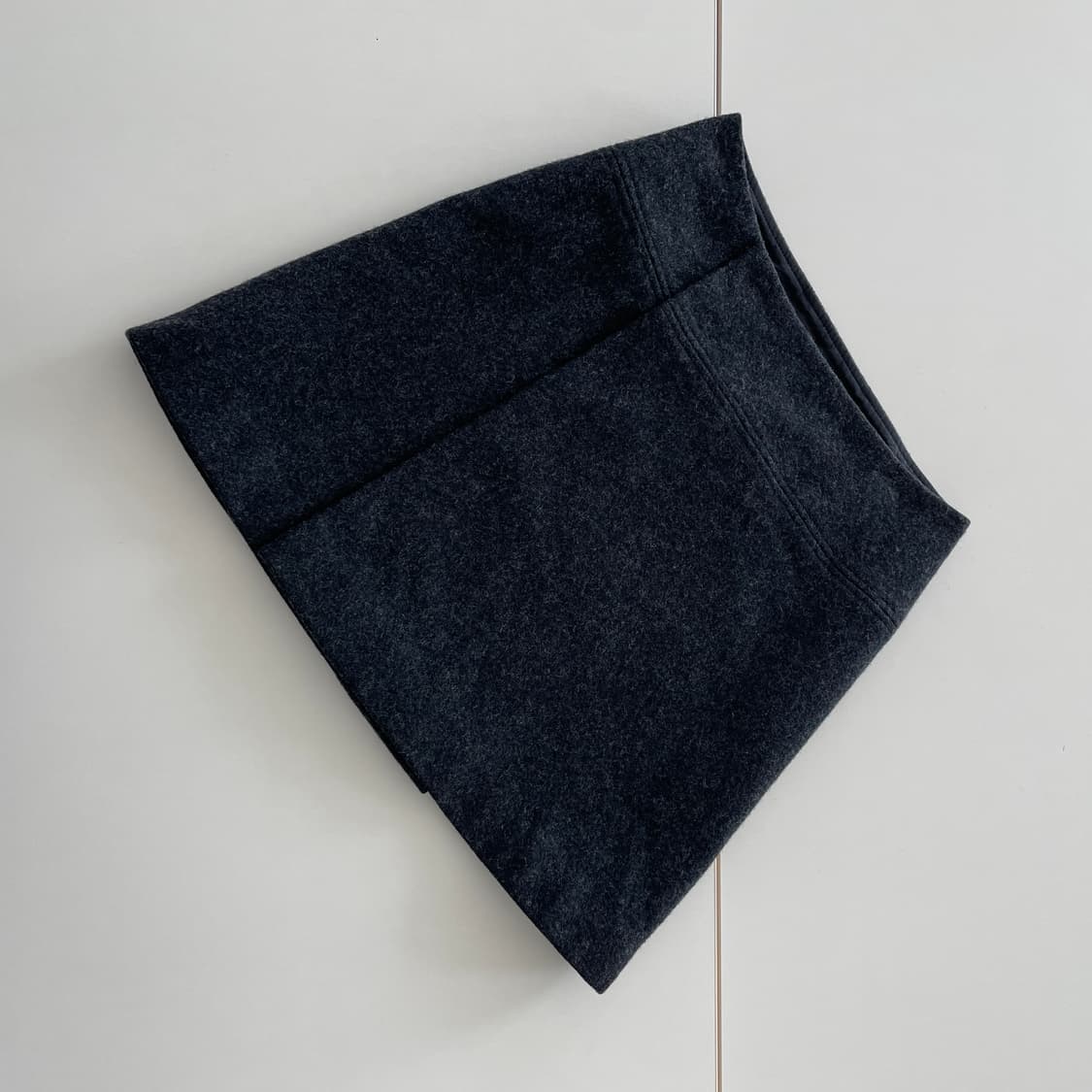 요지야마모토 그레이 울 랩 스커트 상품이미지1