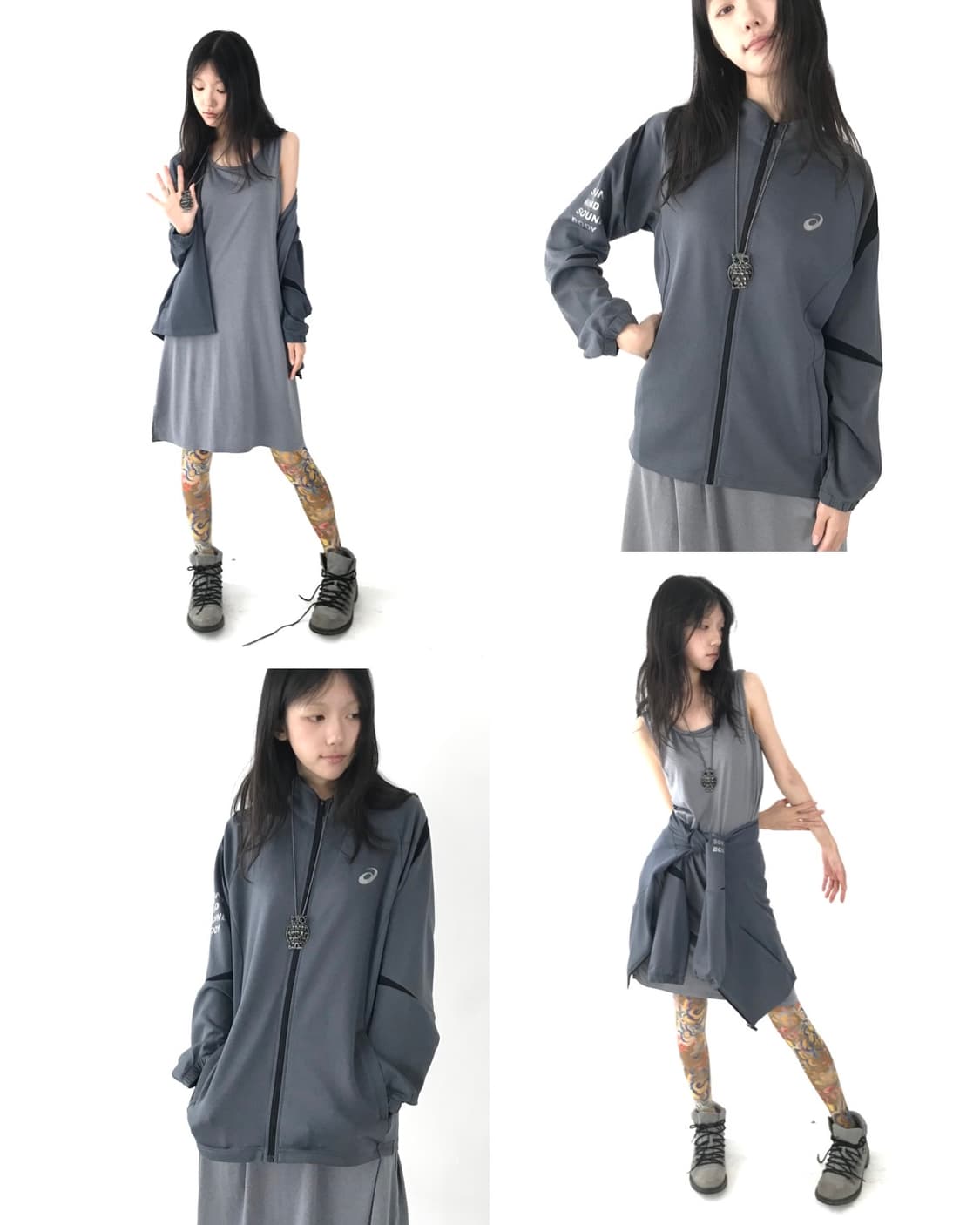 PUMA sporty grey cool jersey onepiece 상품이미지8