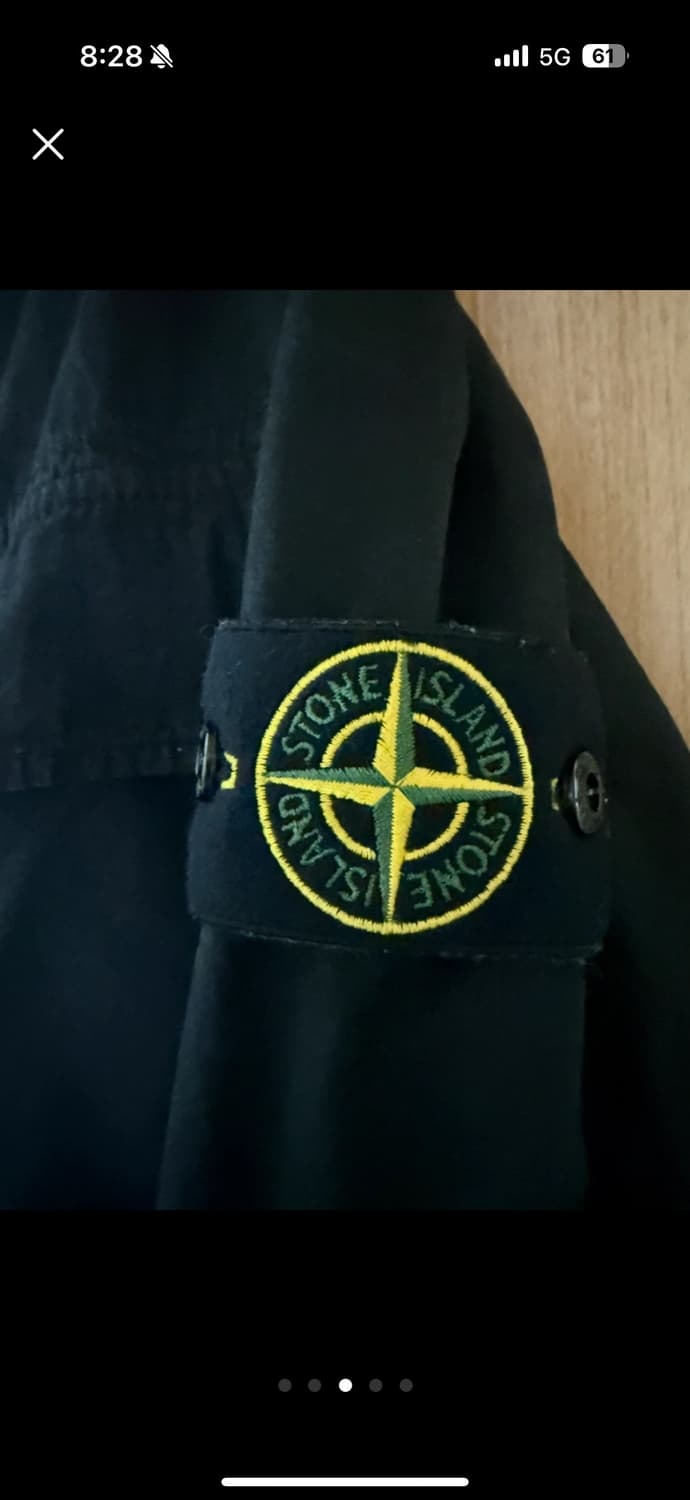 스톤아일랜드23fw 브러쉬드 오버셔츠 블랙M 상품이미지3