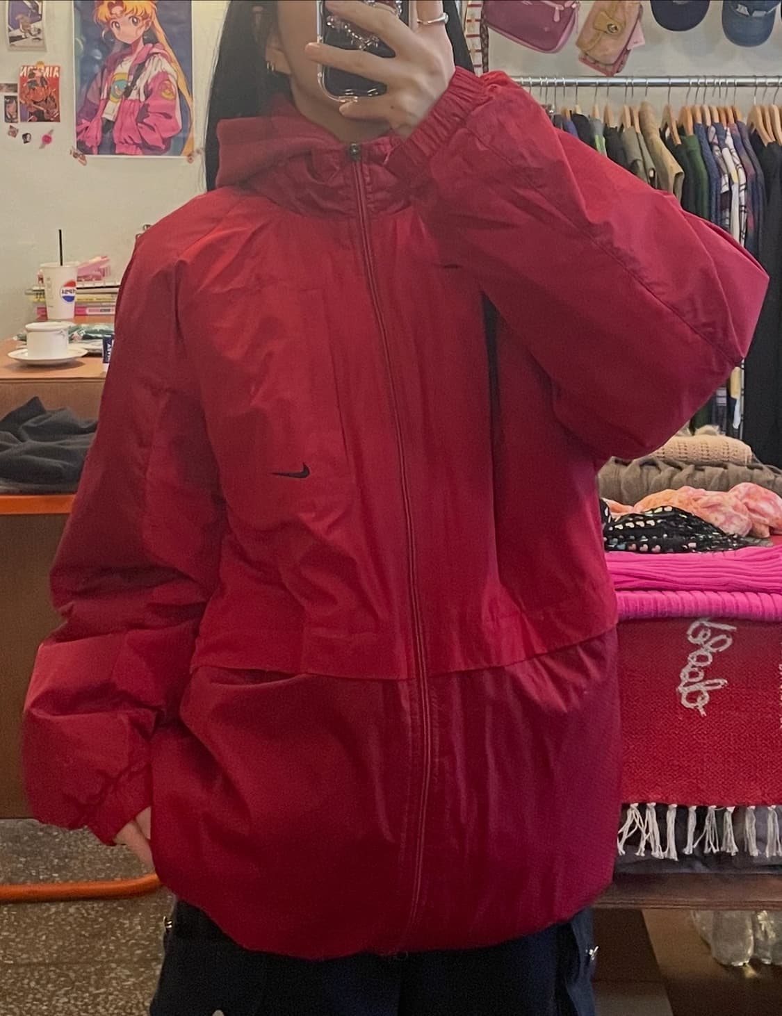 나이키 레드 바람막이 자켓 [무배] 상품이미지3