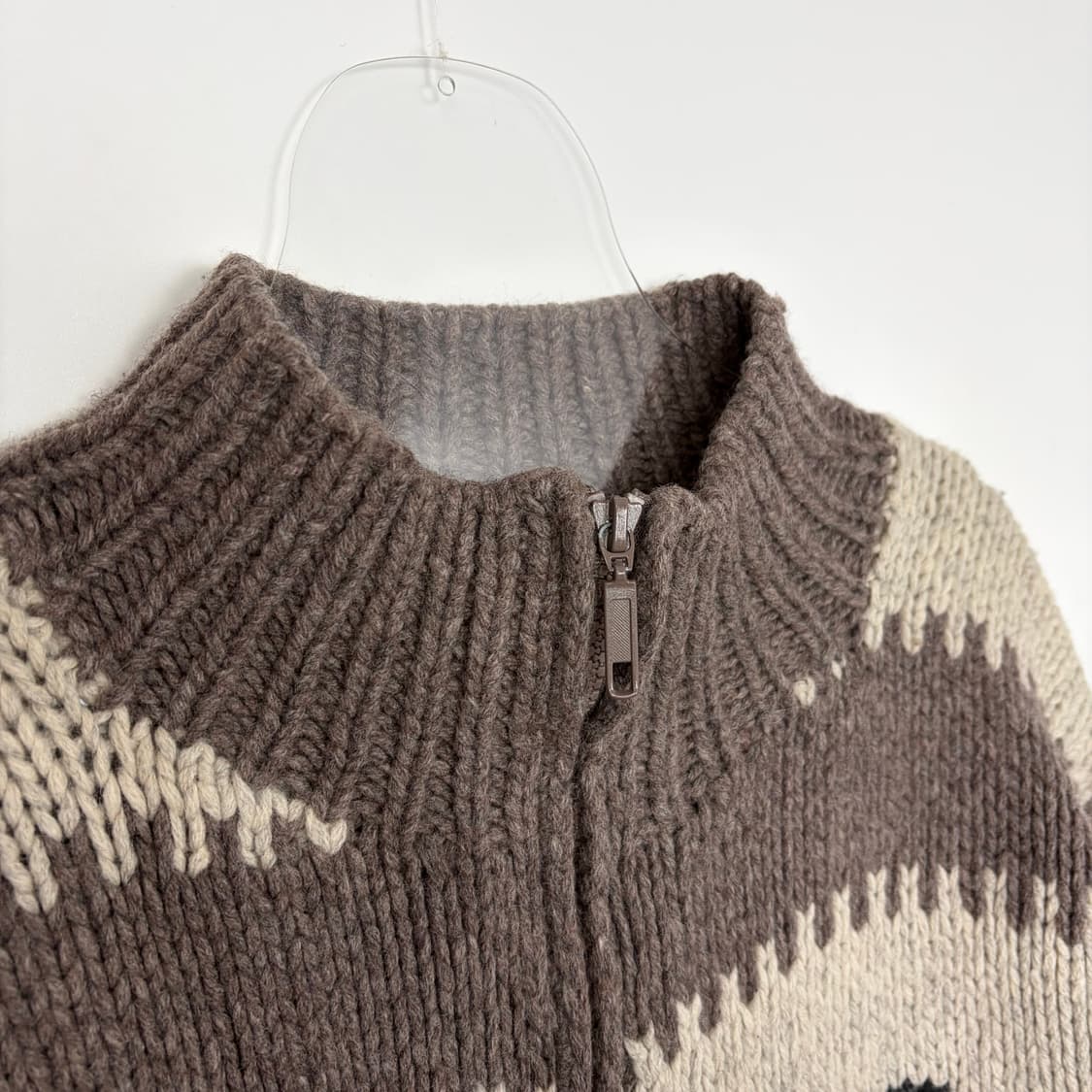 글로벌워크 코위찬 스타일 니트 집업 가디건 자켓 상품이미지2