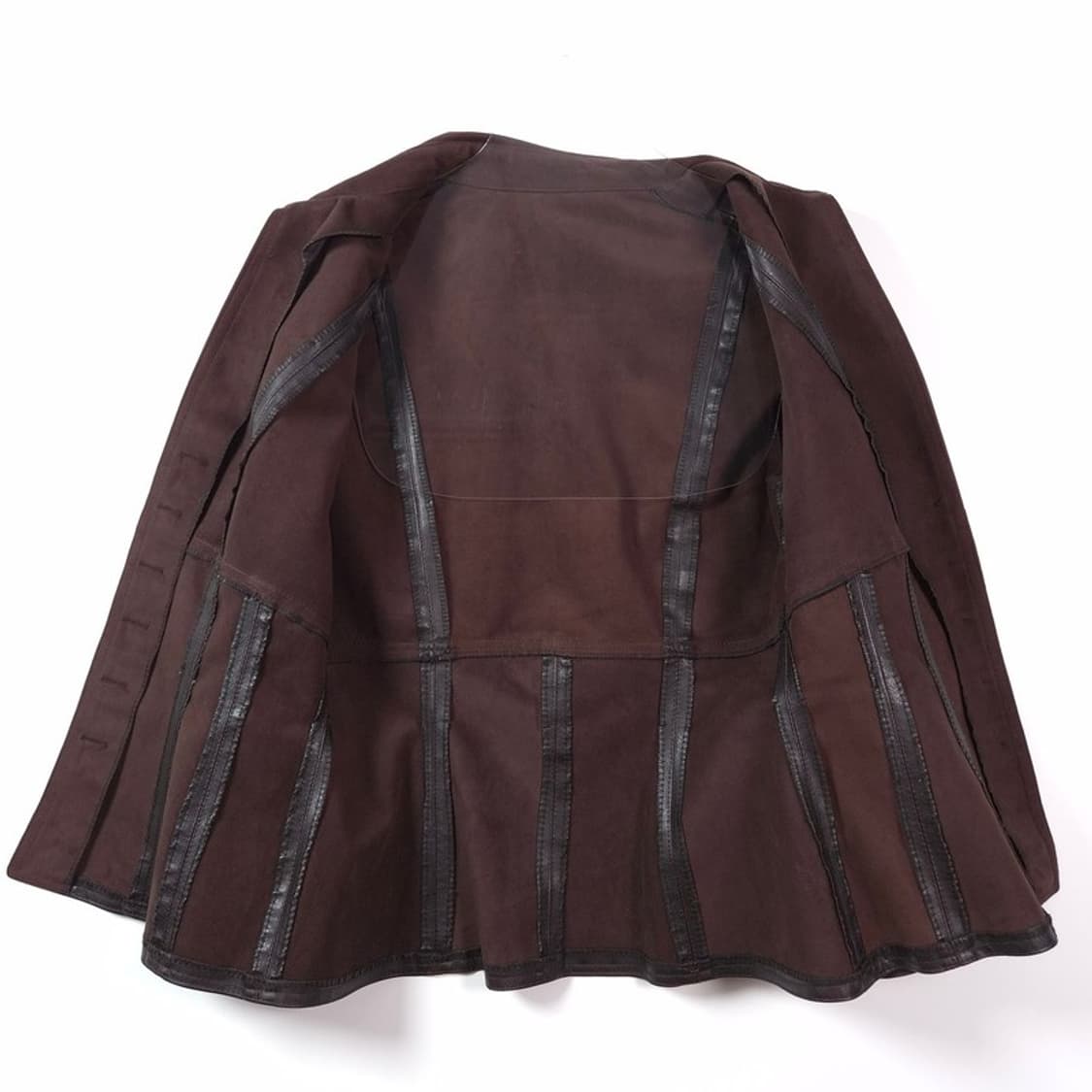 빈티지 딥브라운 페이크 레더 슬림핏 자켓 L 상품이미지5