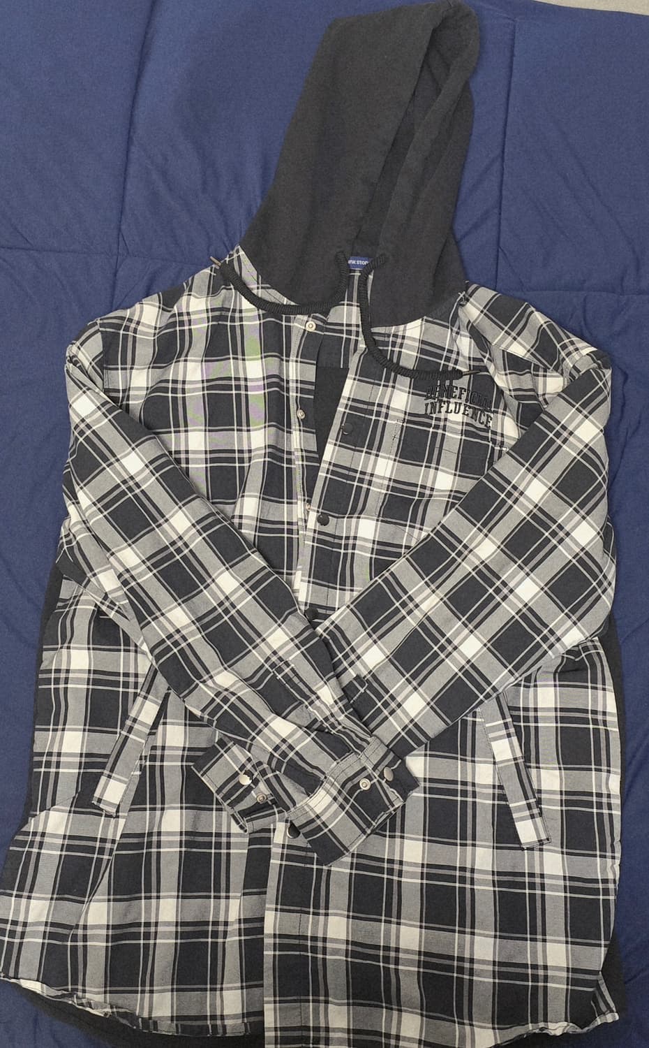 frankstone 프랭크스톤 채크 후드 셔츠 자켓 상품이미지2