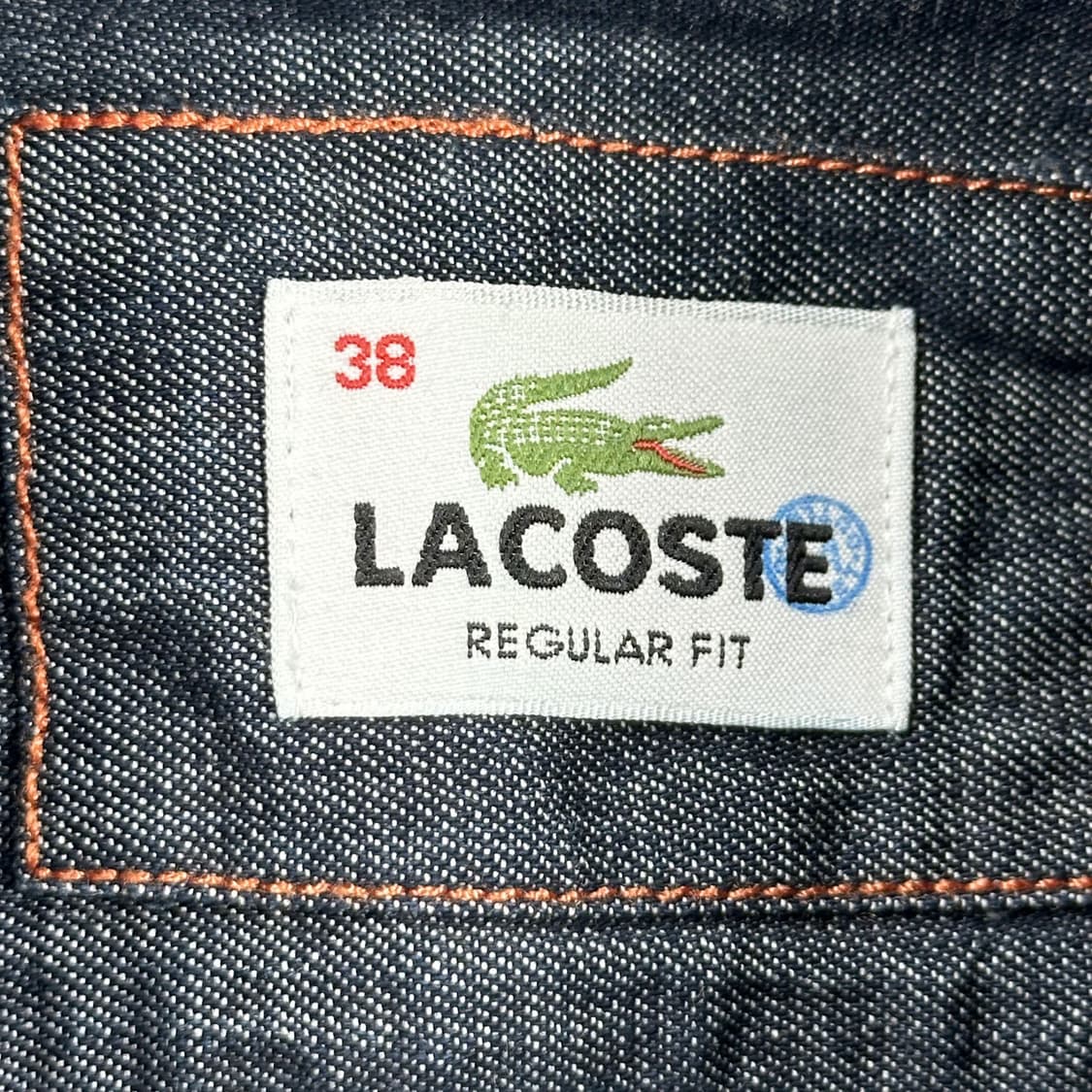 라코스테 클래식 원포켓 데님셔츠 M 상품이미지5