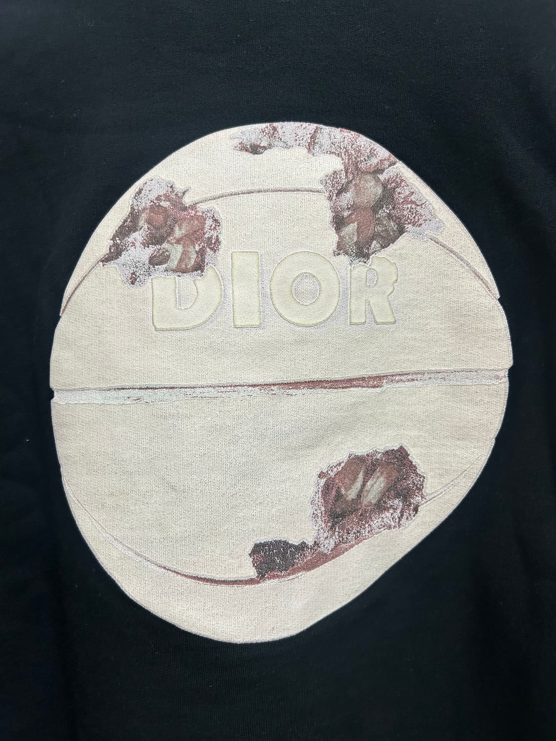 디올 아샴 cd 베스킷볼 맨투맨 블랙 XL 상품이미지3