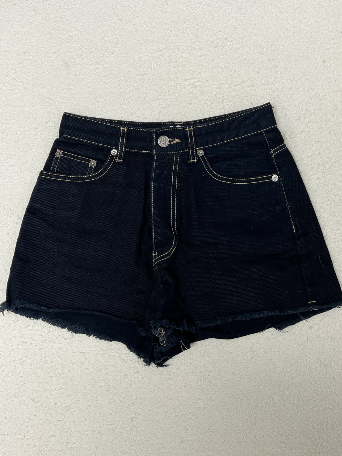 미스치프 크롭쇼츠 블랙 S 상품이미지5